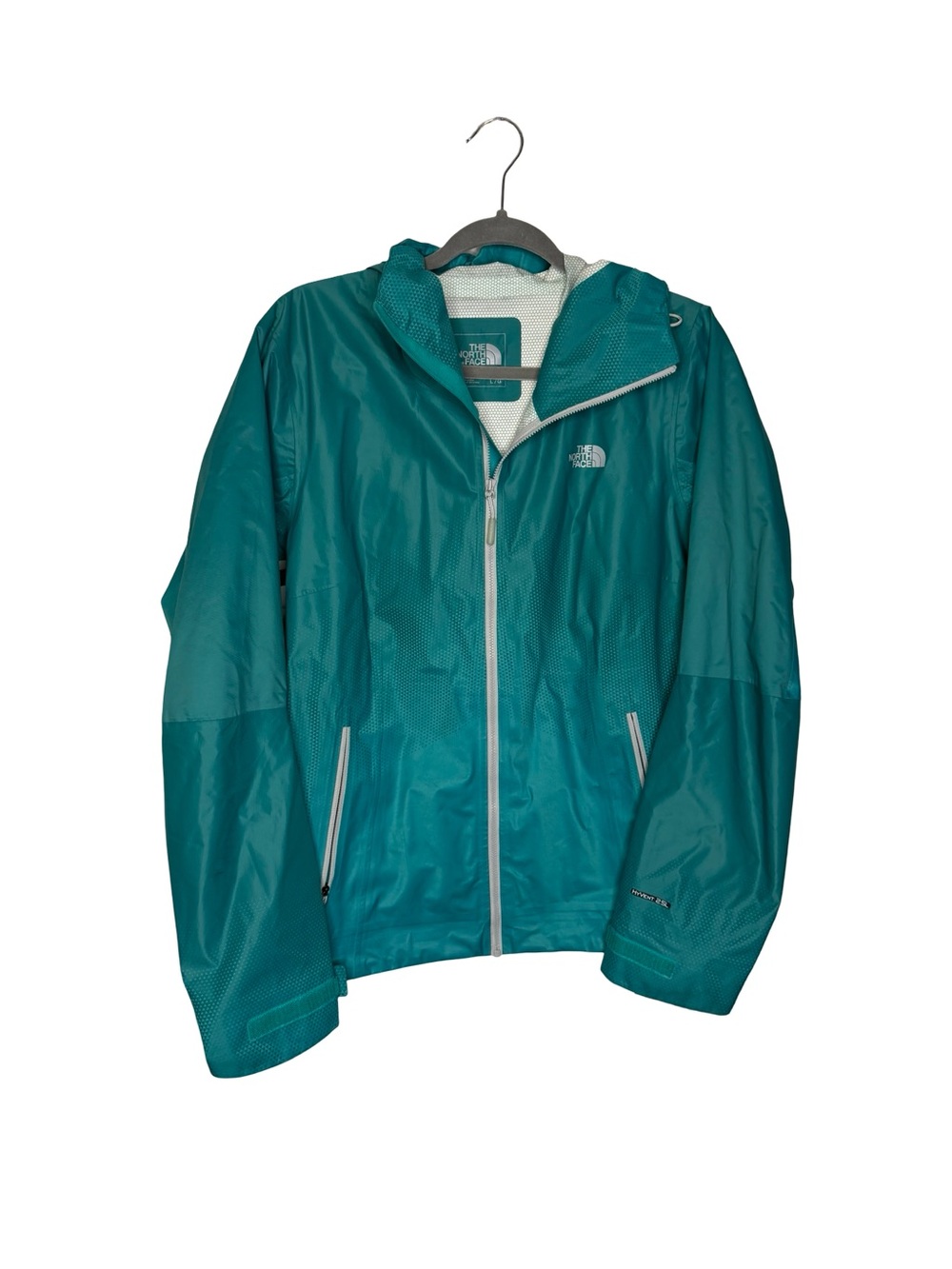 🌊 The North Face HyVent 2.5L Teal Waterproof Rain Jacket Women’s Large 🌊